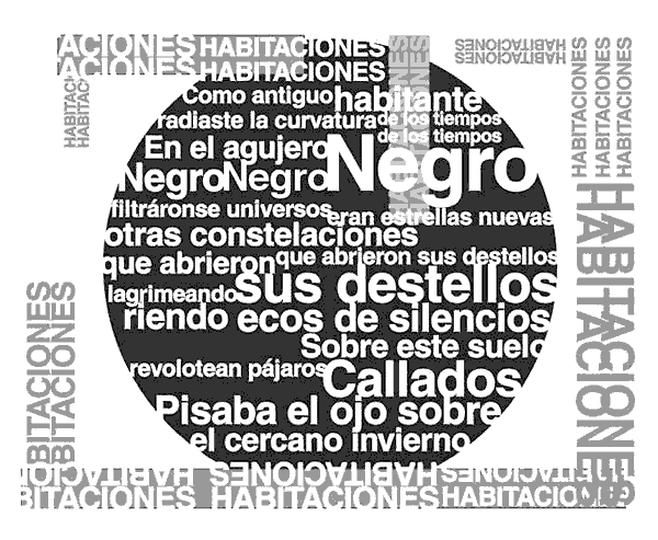 Caligrama de Francisco Rodr&iacute;guez.