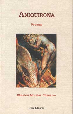 Cubierta de la edici&oacute;n de Aniquirona, de Winston Morales Chavarro,  en Trilce Editores