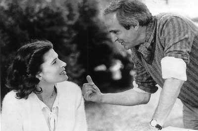 Fanny Ardant y François Truffaut