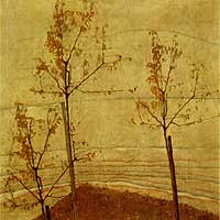 &Aacute;rboles de oto&ntilde;o, de Egon Schiele.