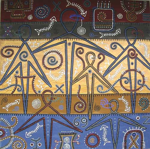 Lienzo de Lilia Luj&aacute;n.