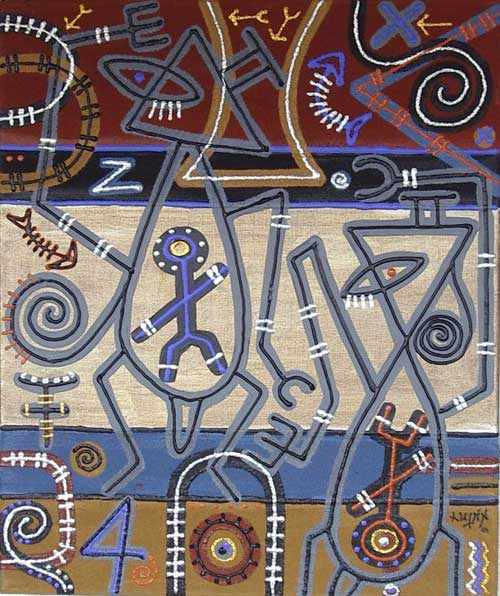 Lienzo de Lilia Luj&aacute;n.